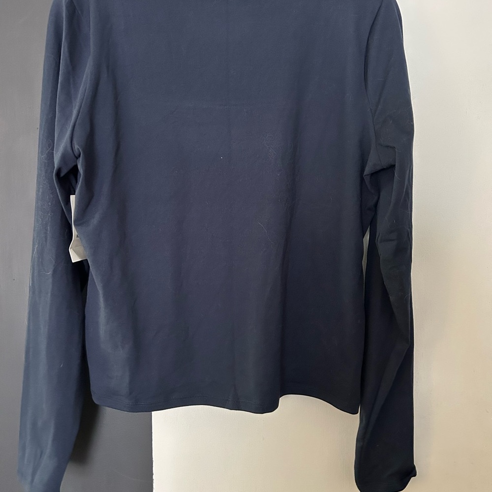 Hollister Women's XL Square Neck Dark Blue Long Sleeve Top NWT - Picture 2 of 4